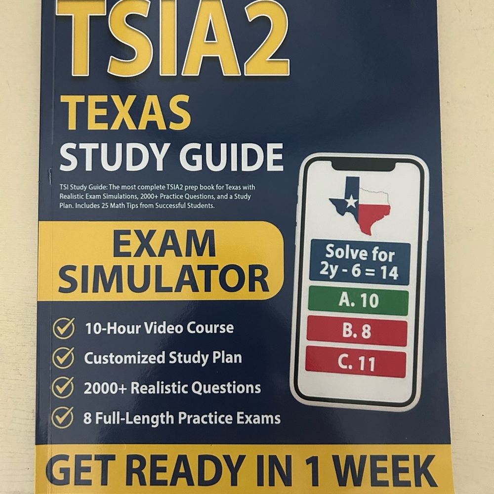 TSIA2 Texas Study Guide with Exam Simulator